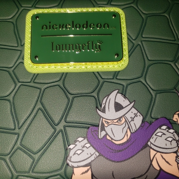 LOUNGEFLY X NICKELODEON TEENAGE MUTANT NINJA TURTLES ZIP AROUND WALLET NWT - Picture 5 of 9